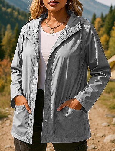  Mujer Cortavientos Chaqueta Chaqueta para senderismo Impermeable Al aire libre Impermeable Resistente al Viento Trajes de senderismo Ropa de senderismo Primavera Otoño Camiseta Camping / Senderismo