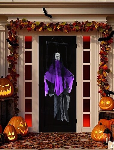  hängande spökdekoration obehagligt spetstyghänge för halloweenbar och dekor för fester lätt och skrämmande design