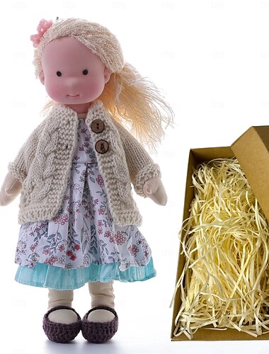  waldorfdoll cotone waldorf bambola figura artista fatto a mano festival pollice