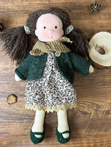  Poupée Waldorf en coton, poupée d'artiste, mini-poupée à habiller faite à la main, emballage cadeau d'Halloween, bénédiction pour cadeaux de Noël
