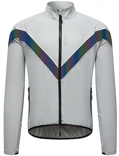 Chaqueta reflectante para moto Wosawe para hombre y mujer, ideal para conducción nocturna, resistente al desgaste, impermeable, de manga larga, cortavientos BD280