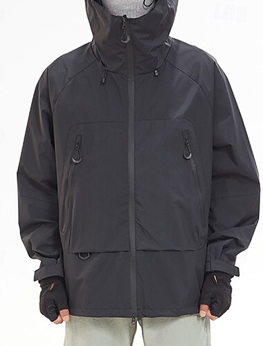  Herren Wanderjacke Außen Wasserdicht Winddicht Wanderoutfits Wanderbekleidung Frühling Herbst Oberteil Camping / Wandern / Höhlenforschung Laufen Einfarbig Schwarz Orange Grün