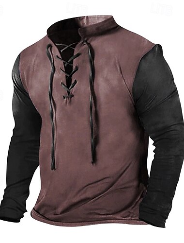  Herre Sweatshirt Vin Blå Kakifarvet Grå Stående krave Farveblok Blondér Sport & Udendørs Daglig Ferie Polyester Gade Basale Afslappet Forår Efterår Tøj Hættetrøjer Sweatshirts