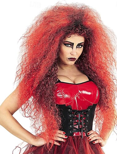  Synthetic Witch Wig – Large Hairstyle for Costume Party, Halloween, Carnival, and Mottoparty, Perfect for Old Woman Witch Costume