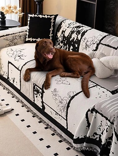  כיסוי ספה וינטג' בצורת שניל נגד שריטות, ידידותי לחיות מחמד