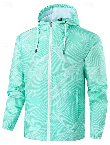  Herren Wanderjacke Hardshelljacke Außen Wasserdicht Winddicht Wanderoutfits Wanderbekleidung Frühling Herbst Oberteil Jagd Camping / Wandern / Höhlenforschung Reisen Schwarz Blau Grün