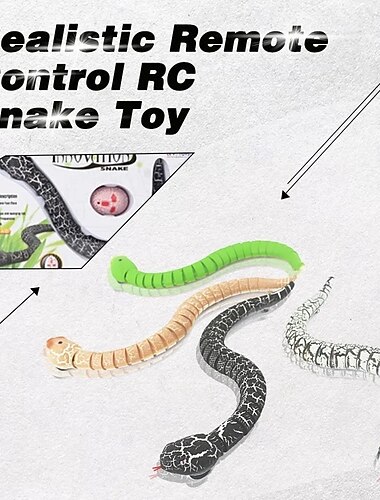  Giocattolo realistico telecomandato a forma di serpente, cobra elettrico, ragno, insetto, giocattolo scherzoso per bambini, novità, spaventoso, divertente, interattivo, telecomando, animale, creatura.