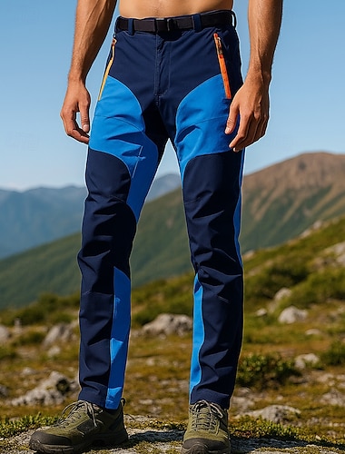  Férfi Planinarske hlače Vízálló nadrágok túrázáshoz Softshell nadrág Kollázs Külső Normál Vízálló Szélbiztos Alsók Kék Kempingezés és túrázás Futás S M L XL XXL