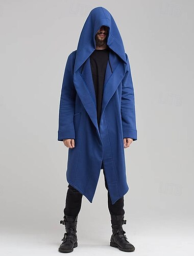 Men's Hoodie Outerwear Black Blue Green Hooded Plain Pocket Sports & Outdoor Daily Holiday Polyester Streetwear Basic Casual Spring Autumn / Fall Clothing Apparel Hoodies Sweatshirts