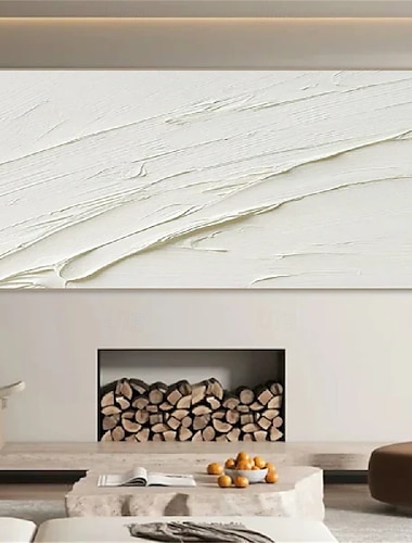  bílá abstraktní olejomalba ručně malovaná bílá 3D nástěnné umění olejomalba velká abstraktní malba ručně malovaná moderní minimalistická malba texturovaná abstraktní olejomalba nástěnné umění pattle