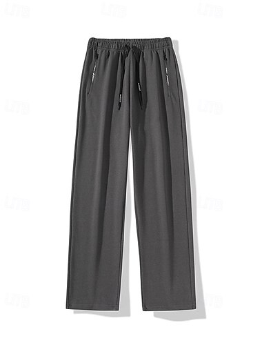  Voor heren Joggingbroeken Broek met wijde pijpen Trainingsbroek Zak Trekkoord Hoge taille Kleding Onderlichaam Sportkleding Sportschool Training Herfst Sneldrogend Ademend Sportschooltraining Voor