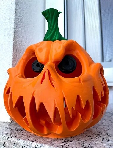  Διακόσμηση ρητίνης κολοκύθας για το Halloween με τρομακτικό πρόσωπο-κρανίο φαντάσματος, κοίλο σχέδιο για εσωτερική και εξωτερική διακόσμηση διακοπών, ανάγλυφο σκαλιστό ανατριχιαστικό στολίδι κολοκύθας