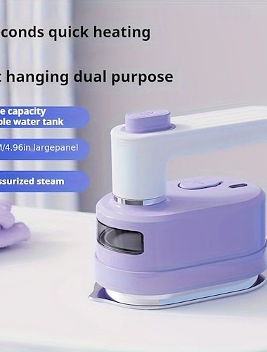  Máquina de passar roupa portátil dobrável ferro elétrico a vapor para casa viagem máquina de passar roupa portátil máquina de passar roupa plana mini passar roupa