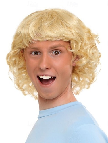  פאת תחפושת ג'ימי לגברים מבית Blades of Glory – פאה סינתטית לליל כל הקדושים וקוספליי &מסיבות בנושא סרטים