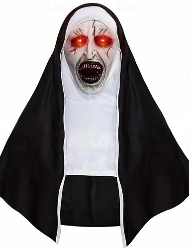 Horror Eng Spook Masker De non Led-verlichting Volle kop Volwassenen Voor heren Dames Uniseks Halloween Carnaval Feest Prestatie Gemakkelijke Halloween-kostuums Aankleden