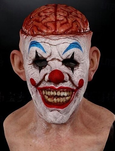  Horror Eng Annabelle Moordenaar Clown Enge pop Masker Realistisch masker Integraalhelm Volwassenen Voor heren Dames Halloween Carnaval Feest Prestatie Gemakkelijke Halloween-kostuums Aankleden