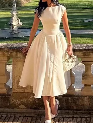  Retro vintage Jaren '50 rockabilly Middag Een lijnjurk Flare Jurk A-lijn Kostuum Dames Vakantie Schoolfeest Feesten & Uitgaan Volwassenen Kleding Lente zomer