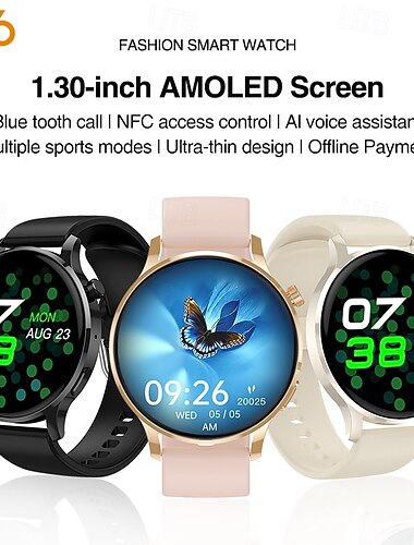  Watch3 Pro Εξυπνο ρολόι 1.3 inch Έξυπνο ρολόι Bluetooth Βηματόμετρο Υπενθύμιση Κλήσης Παρακολούθηση Δραστηριότητας Παρακολούθηση Ύπνου Συσκευή Παρακολούθησης Καρδιακού Παλμού Συμβατό με IP 67