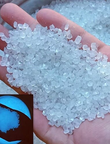  暗闇で光る樹脂小石20000個、庭、通路、水槽、屋内屋外パーティーの装飾用の耐久性のある装飾砂利