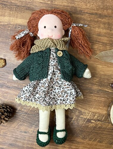 Poupée Waldorf en coton, poupée d'artiste, mini-poupée à habiller faite à la main, emballage cadeau d'Halloween, bénédiction pour cadeaux de Noël