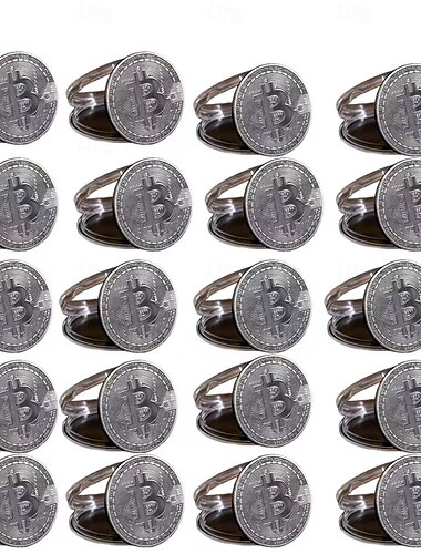  20個のビットコイン収集コインセット、金属製暗号トークン、ビジネスやクラフト愛好家へのプレゼントに最適、パーティーやイベントの記念品