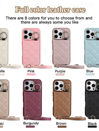  هاتف غطاء من أجل ايفون 16 ايفون 16 بلس ايفون 16 برو آيفون 15 برو ماكس بلس iPhone 15 Pro Max iPhone 15 14 Pro Max Plus iPhone 14 Pro Max Plus حافظة بطاقة المحفظة سحاب مع الحبل مسند الدراجة