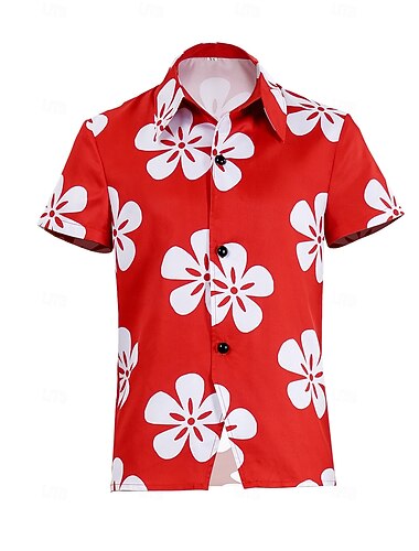  Herra Käärme Pusero / hame Havaijin paidat Aloha Shirt Elokuva Cosplay-asu for Miesten Aikuiset Halloween Naamiaiset Suoritus Halloween