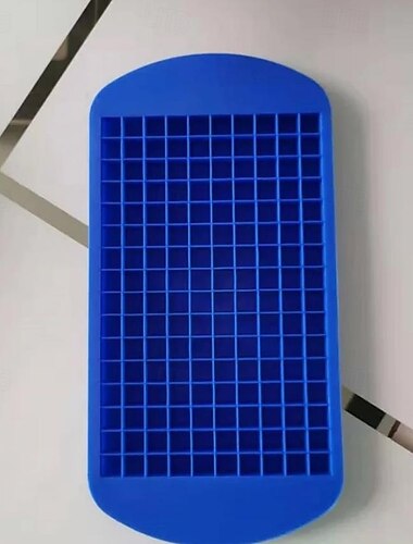  160 de grile de cuburi de gheață din silicon, mini tavă de gheață congelată de calitate alimentară, matriță pătrată mică pentru gheață, pentru depozitarea alimentelor, aparat de făcut cuburi de gheață