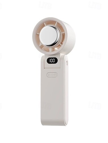  Faltbarer tragbarer Handventilator für den Außenbereich, Mini-Kühlung, wiederaufladbar, 3600 mAh, 100-stufige freie Steuerung, Hochgeschwindigkeits-Turboventilator