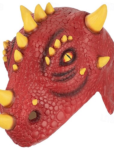  Halloween-Dinosauriermaske für Erwachsene, realistische Gruselkostüm-Gesichtsmaske aus Latex, Vollkopfmaske eines prähistorischen Reptils für Cosplay, Partys und Veranstaltungen mit Dinosaurier-Thema