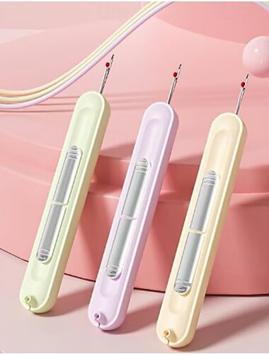  Infila ago 2 in 1 &scucitore per cucire, raccoglitore e scucitore multifunzionale, ausilio per cucire a mano per anziani, accessorio per cucire manuale per uso domestico