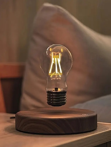  Luce notturna a LED magnetica galleggiante, luce notturna a LED giallo caldo con controllo touch, regalo unico per Natale, Capodanno, compleanno, soggiorno, camera da letto, ufficio, decorazione per