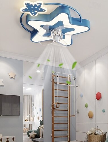  LEDファンシーリングライト シーリングファンライト 子供部屋 装飾家具ライト 寝室ライト 強風 静音 ハイライト 無段階調光 リモコン付き