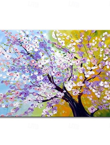  Mintura handgemaakte boombloemen olieverfschilderijen op canvas wanddecoratie moderne abstracte afbeelding voor huisdecoratie opgerold schilderij zonder lijst, niet uitgerekt