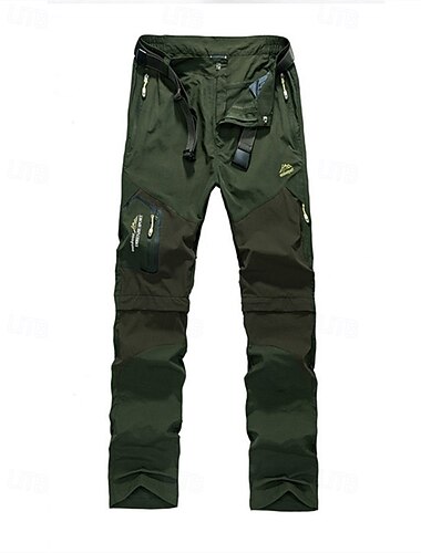  Homme Pantalons de randonnée Pantalon de Pluie de Randonnée Pantalon imperméable Extérieur Coupe régulière Imperméable Coupe-vent Bas Avec Poches Noir Vert Véronèse Camping / Randonnée Chasse Voyage