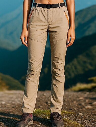  Homens Calça Cargo Calças de Trilha Calças impermeáveis Ao ar livre Normal Prova-de-Água A Prova de Vento Calças Bolsos Preto Verde Acampar e Caminhar Corrida S M L XL XXL