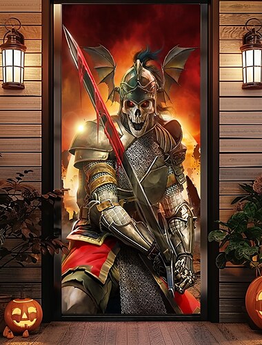  Halloween Oven suojukset apokalypsin viikate Tom Woodilta ovi kankaansija ovi verho koristelu tausta ovi banneri etuovelle maalaistalon loma juhlat sisä- ja ulkotilakoristustarvikkeet