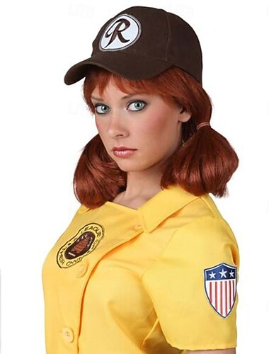  Cosplay-peruukit Kullanruskea Suora Synteettiset hiukset Keskikokoinen Peruukit Naisten Peruukit Juhliin