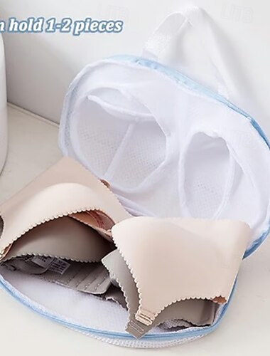  3pcs Bra Washing Bags for Laundry, Structured Mesh Bra Protector with Frame, Anti-Deformation Lingerie Wash Bags for Washing Machine, Underwear Net Pouch