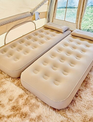 1 pz letto gonfiabile portatile leggero tenda da campeggio per esterni singolo materassino gonfiabile morbido standard può essere utilizzato a casa per un pisolino sul pavimento senza pompa