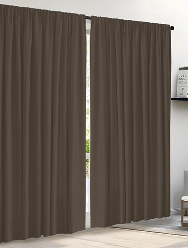  Tende a rullo, tende lunghe, tende moderne, tende minimaliste a tinta unita per camera da letto, soggiorno o balcone, supporto dropshipping che blocca la luce.