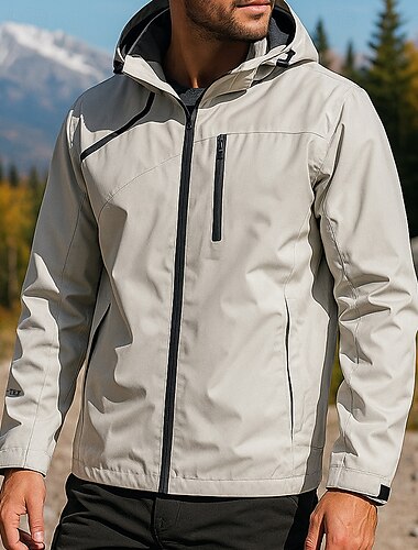  Per uomo Giacca a Vento Giacca da escursionismo Giacca rigida Esterno Impermeabile Antivento Abbigliamento da trekking Abbigliamento da trekking Primavera Autunno Top Campeggio / Escursionismo