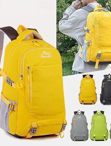  Pánské Dámské batoh Školní taška Funkční batoh Školní batoh Bookbag Škola Venkovní Outdoor a turistika Polyester Nylon Nastavitelná Velká kapacita Voděodolný Zip Černá Žlutá Světle zelená