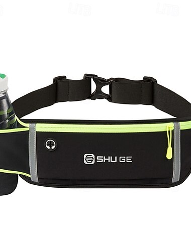  Bolsa de cintura Riñonera para correr Riñonera deportiva para Maratón Correr Corriendo Bolsas de Deporte Ligero Antirrobo Resistente al Agua Banda reflectante Tactel Hombre Mujer Bolsa para correr