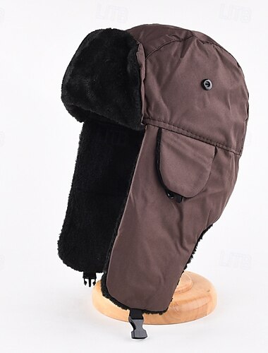  Cappello da aviatore Cuffia con paraorecchie Cappuccio termico Cappello Impermeabile Antivento Caldo Inverno Unisex Campeggio / Escursionismo / Speleologia Attività