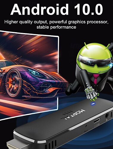  جهاز مورتال أندرويد 14 تي في ستيك، كامل الوضوح 4K 1080p، واي فاي 6، جوجل فويس، نتفليكس، يوتيوب، Q8، BT5، 24 إطارًا في الثانية، فك تشفير الفيديو اللاسلكي، مشغل الوسائط
