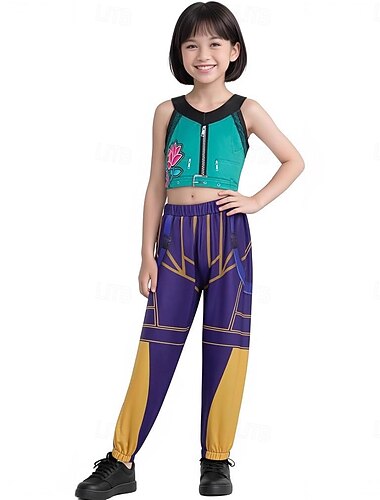  Koreansk idolinspireret Popstjerne Kostume Flotte kostumer Virtuelt idol Film Cosplay for Pige Voksne Halloween Karneval Ydeevne Comic Con Anime Expo