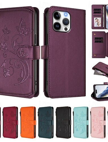  puhelin Etui Käyttötarkoitus iPhone 17 Pro Max 17 Air 16 Pro Max Plus 16 15 14 Pro Max Plus 16e 13 Pro Max Mini 13 Mini Takakuori Tuella Koko vartalon suoja rannehihnalla Retro TPU PU-nahka