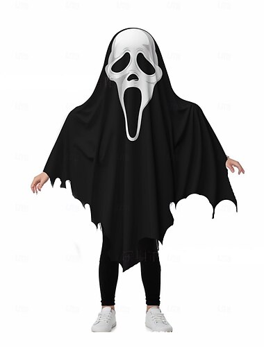  Halloween spookkostuum voor kostuum met pompoenmand, eng Halloweenkostuum voor jongens en peuters