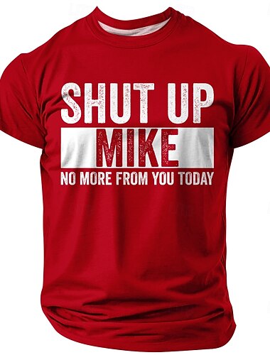  Homme Argot drôle T-shirt Manche Courte T-shirt Impression 3D Col ras du cou Chemise Mode Quotidien Rue Occasionnel Quotidien Noir Rouge Bleu Été Printemps Toutes saisons Vêtement Tenue S M L XL XXL